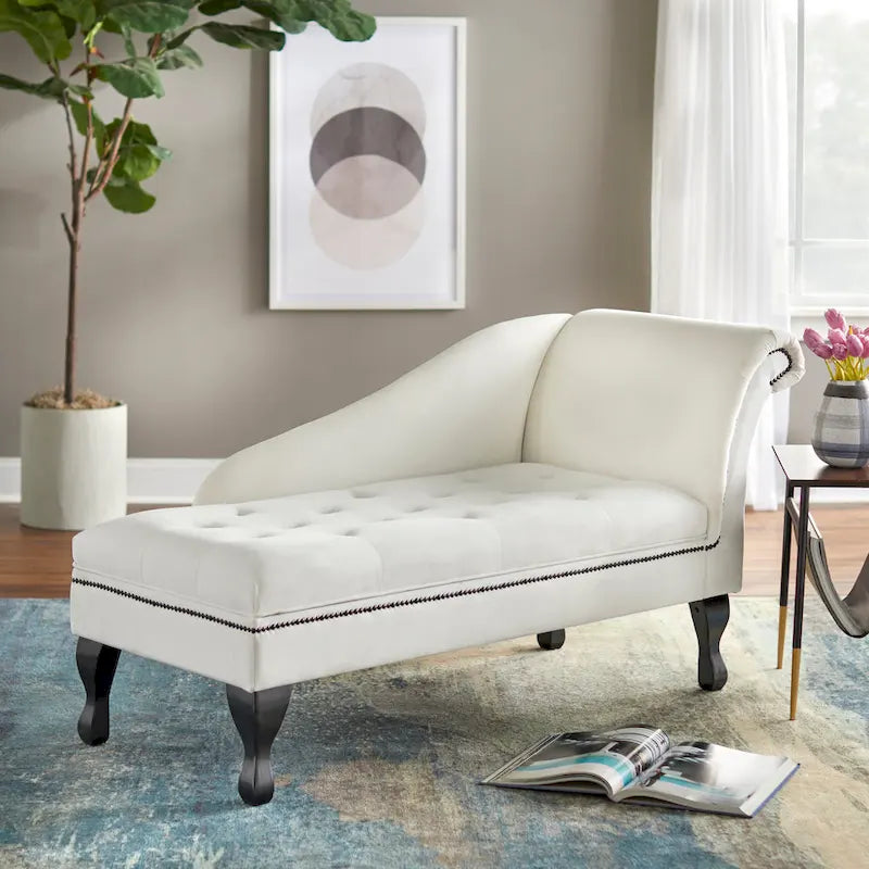 Divano con penisola contenitore Marcella di Simple Living