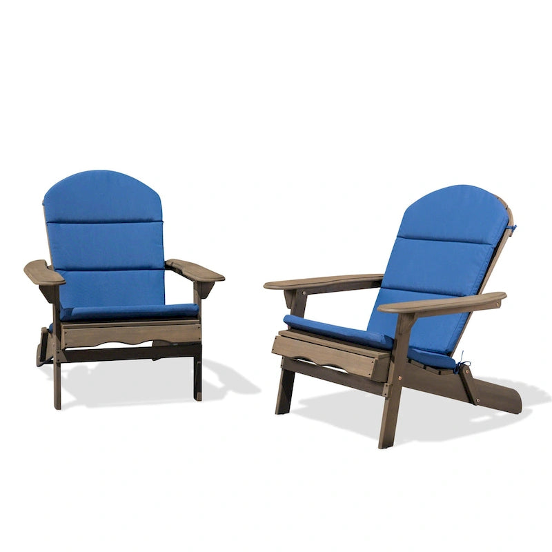 Sedie Adirondack pieghevoli da esterno in legno di acacia Malibu (set da 2) di Christopher Knight Home
