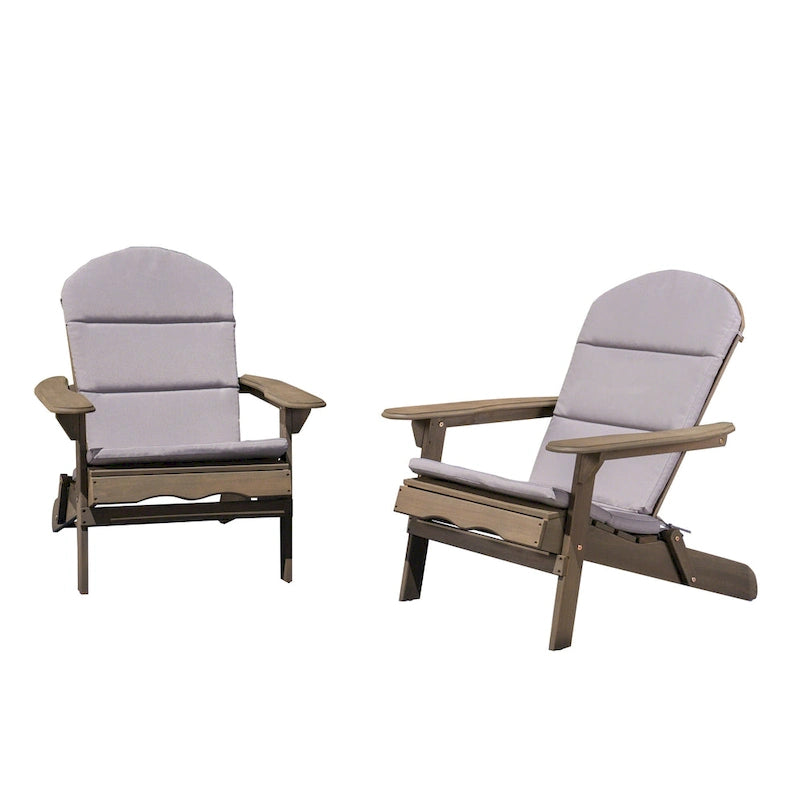 Sedie Adirondack pieghevoli da esterno in legno di acacia Malibu (set da 2) di Christopher Knight Home