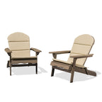 Sedie Adirondack pieghevoli da esterno in legno di acacia Malibu (set da 2) di Christopher Knight Home