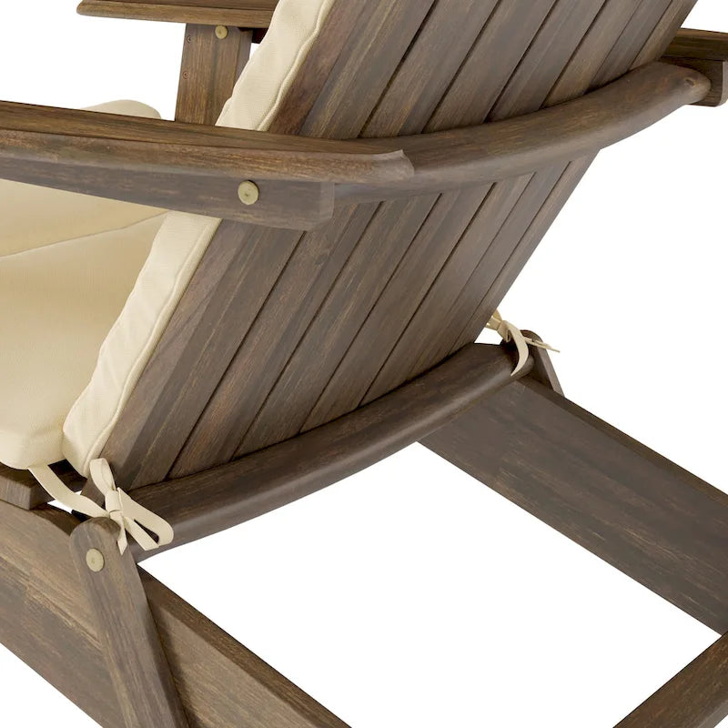 Sedie Adirondack pieghevoli da esterno in legno di acacia Malibu (set da 2) di Christopher Knight Home