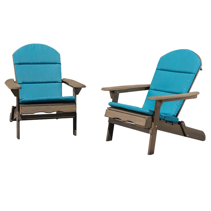 Sedie Adirondack pieghevoli da esterno in legno di acacia Malibu (set da 2) di Christopher Knight Home