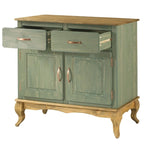 Credenza in legno verde