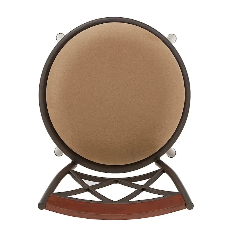 Sgabelli Verona con finitura bronzo regolabili, schienale a X in metallo e legno, set da 3 pz di iNSPIRE Q Classic