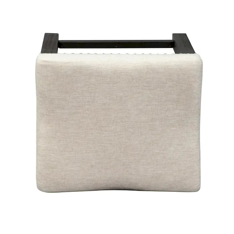 Sgabello da console imbottito Heatherbrook grigio carbone e cenere