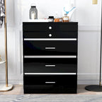 Armadio portagioie a 5 cassetti Mary Glam con feltro di Furniture of America