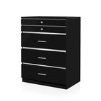 Armadio portagioie a 5 cassetti Mary Glam con feltro di Furniture of America