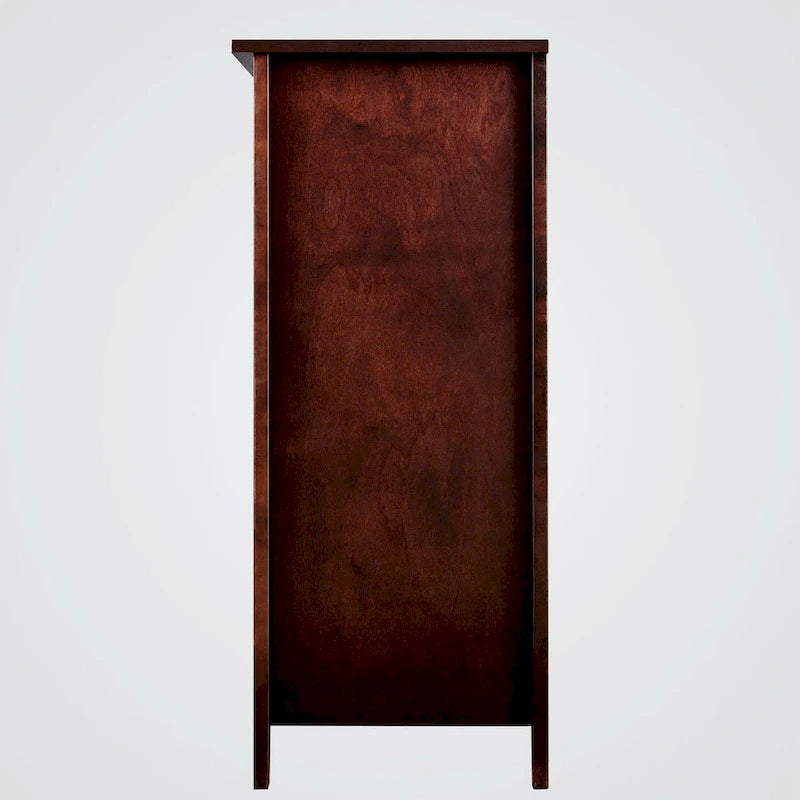 Cassettiera a 6 cassetti in legno massello laccato