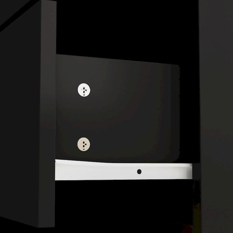 Comò a 4 cassetti, mobile contenitore da camera da letto, cassettiera bianca
