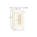 Tavolino da salotto Wystfield – Bianco/Marrone