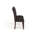 Homepop Parsons Dining Chair - Ecopelle Marrone - set da 2