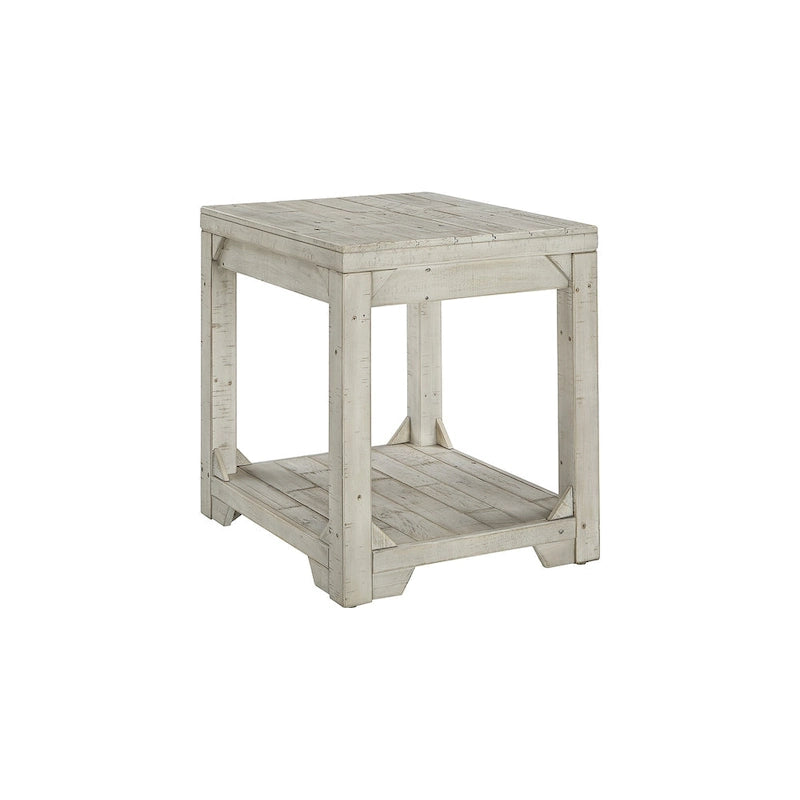 Tavolino rettangolare casual Fregine Whitewash