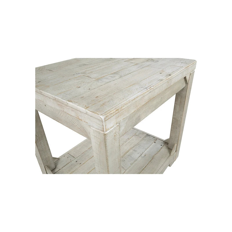Tavolino rettangolare casual Fregine Whitewash