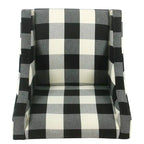 Poltrona accent HomePop Modern Swoop - Plaid nero