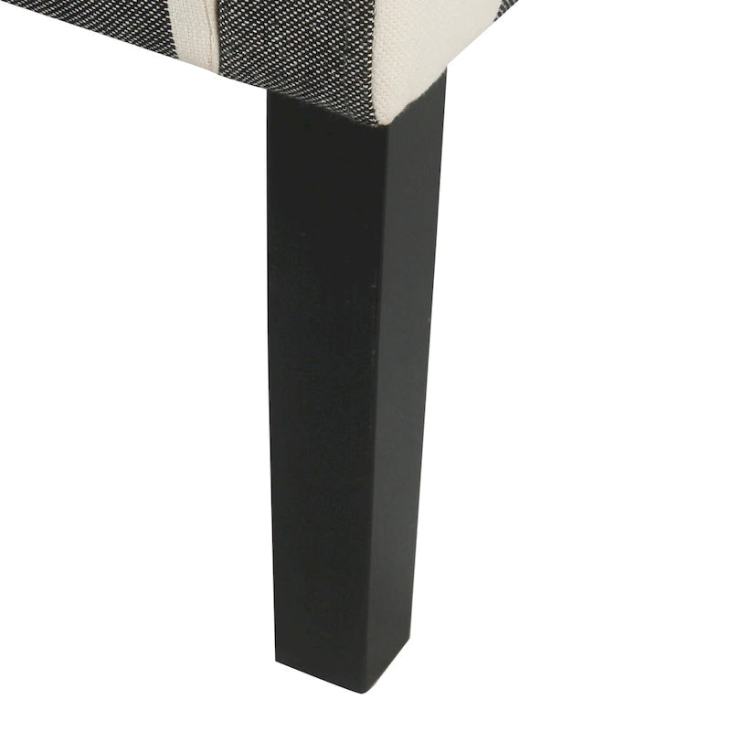 Poltrona accent HomePop Modern Swoop - Plaid nero