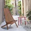 Elegante sedia pieghevole in legno