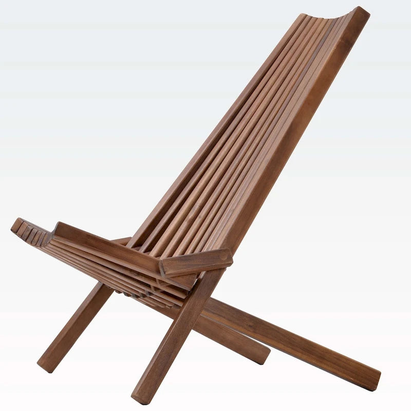 Elegante sedia pieghevole in legno