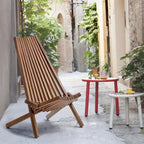 Elegante sedia pieghevole in legno