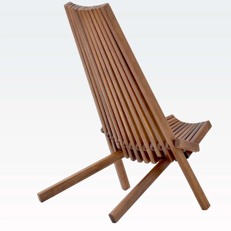 Elegante sedia pieghevole in legno