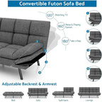 Divano Futon Letto in Memory Foam con Schienale Diviso Regolabile per Spazi Piccoli