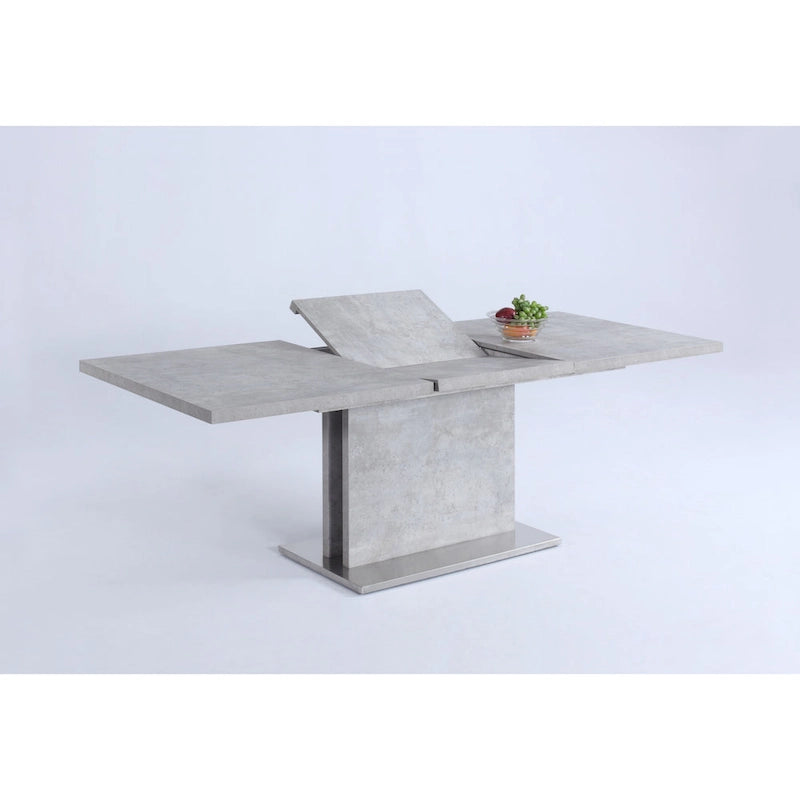 Tavolo da Pranzo Allungabile in Laminato Grigio Somette Kalie