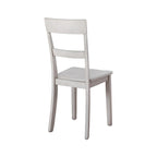 Sedia da sala da pranzo Loratti Rustic con finitura Grey Wash (Set di 2)