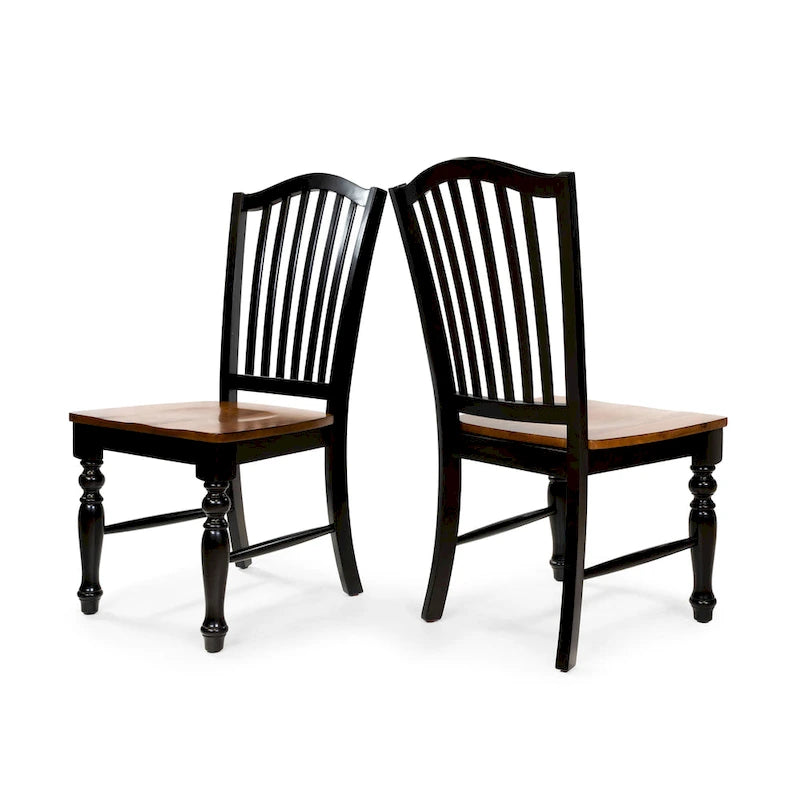 Set da pranzo Glen Oak bicolore a 9 pezzi in legno di The Gray Barn