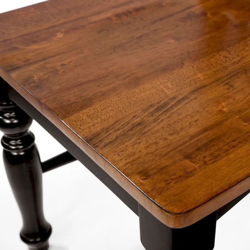 Set da pranzo Glen Oak bicolore a 9 pezzi in legno di The Gray Barn