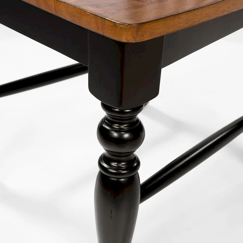 Set da pranzo Glen Oak bicolore a 9 pezzi in legno di The Gray Barn