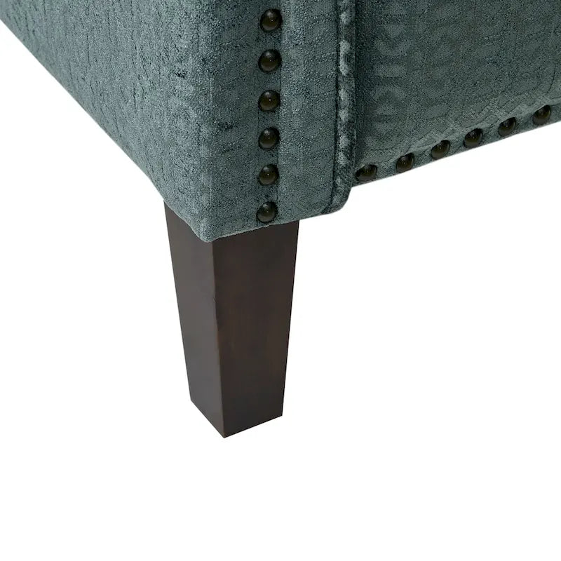 Poltrona reclinabile Madison Park Cecile blu con schienale a spinta