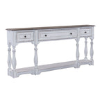 Consolle da ingresso Magnolia Manor in bianco antico e corteccia invecchiata, 182 cm