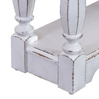 Consolle da ingresso Magnolia Manor in bianco antico e corteccia invecchiata, 182 cm