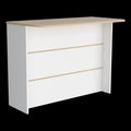 FM Furniture Crete Kitchen Island, Kitchen Bar with 3-Tier Shelves