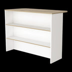 FM Furniture Crete Isola Cucina, Bar da Cucina con Ripiani a 3 Livelli