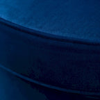 Poltrona girevole contemporanea in velluto Wania Roundhill Furniture, blu