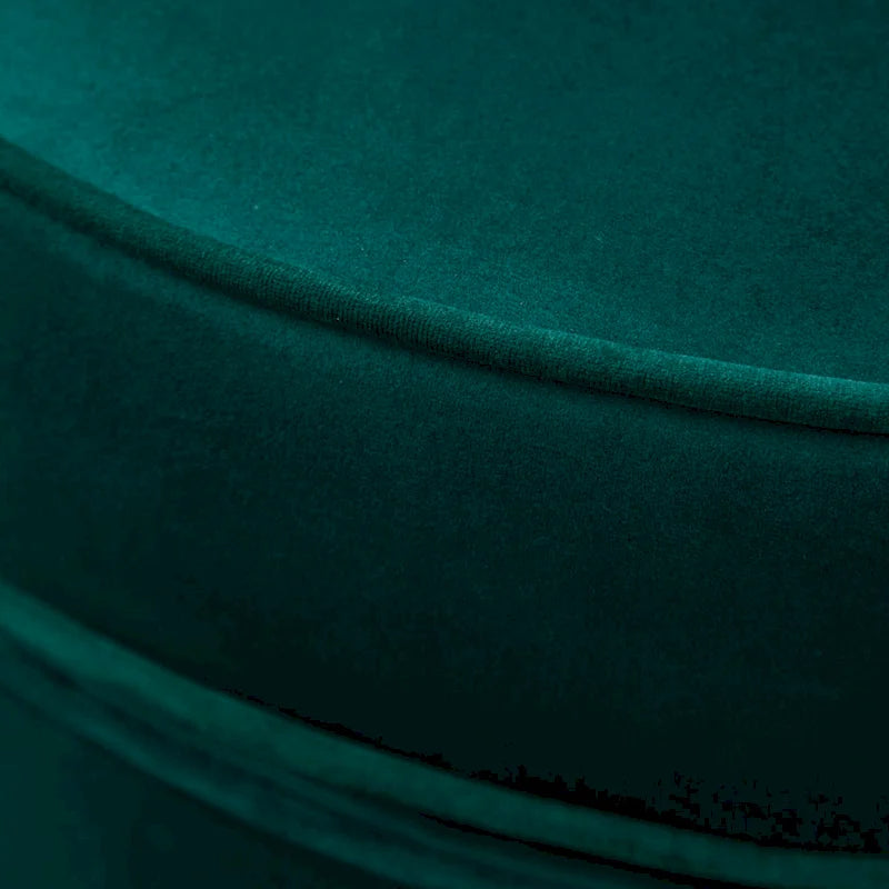 Poltrona girevole contemporanea in velluto Wania Roundhill Furniture, blu