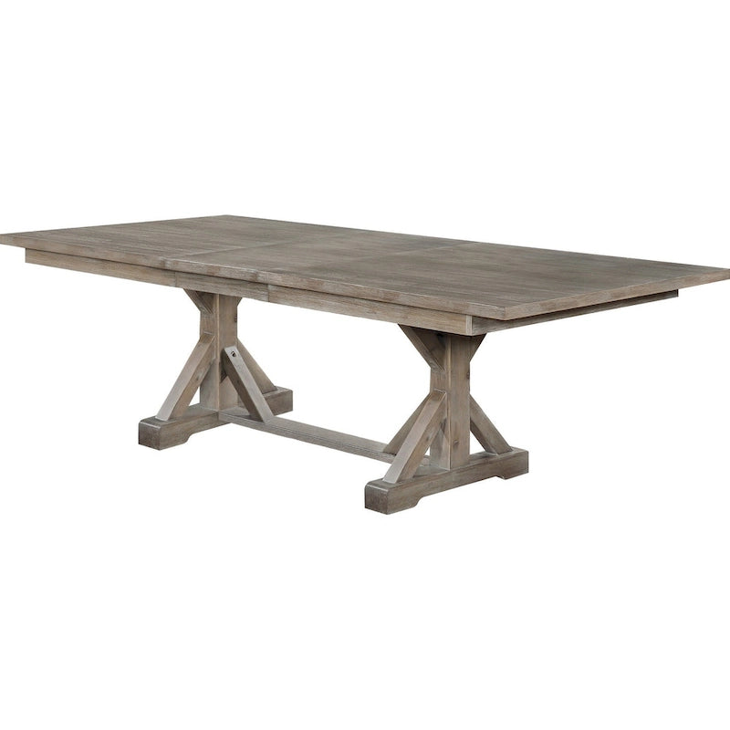 Set da pranzo rustico con cavalletto a 9 pezzi Best Quality Furniture