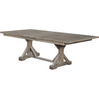 Set da pranzo rustico con cavalletto a 9 pezzi Best Quality Furniture