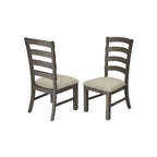 Set da pranzo rustico con cavalletto a 9 pezzi Best Quality Furniture