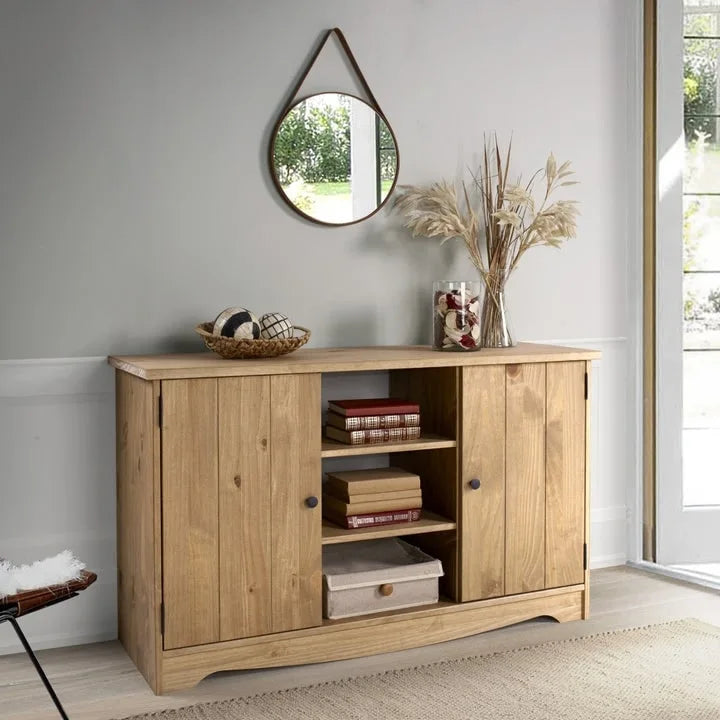 Credenza/Madia in Legno Corona Grigia