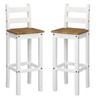 Set da pranzo alto in legno con tavolo pieghevole e 2 sedie Collezione Corona