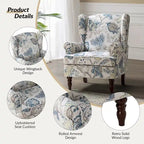 Poltrona d'accento tradizionale in tessuto Epimethis con gambe tornite, set da 2, di HULALA HOME