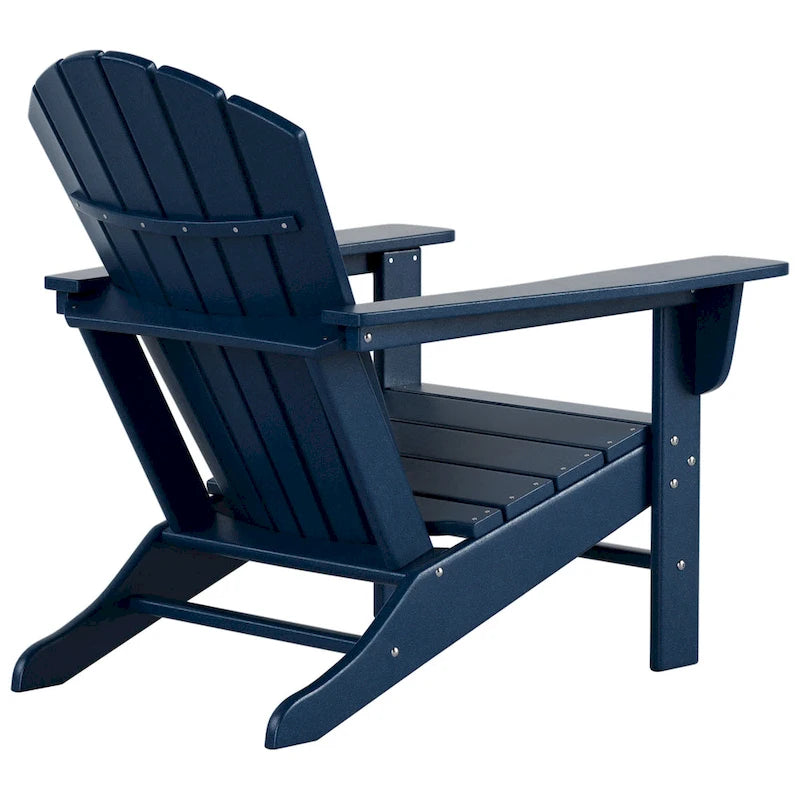 Polytrends Altura Sedia Adirondack da Esterni Ecologica per Tutte le Stagioni con Tavolino Laterale (Set da 2 Pezzi)