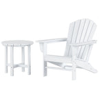 Polytrends Altura Sedia Adirondack da Esterni Ecologica per Tutte le Stagioni con Tavolino Laterale (Set da 2 Pezzi)