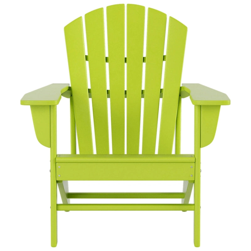 Polytrends Altura Sedia Adirondack da Esterni Ecologica per Tutte le Stagioni con Tavolino Laterale (Set da 2 Pezzi)