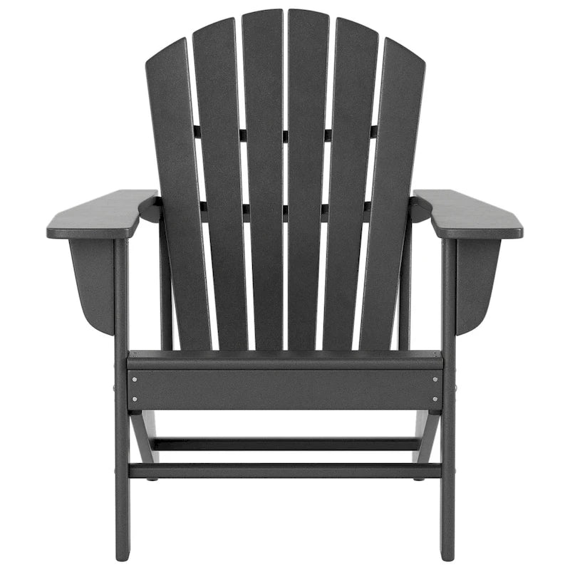 Polytrends Altura Sedia Adirondack da Esterni Ecologica per Tutte le Stagioni con Tavolino Laterale (Set da 2 Pezzi)