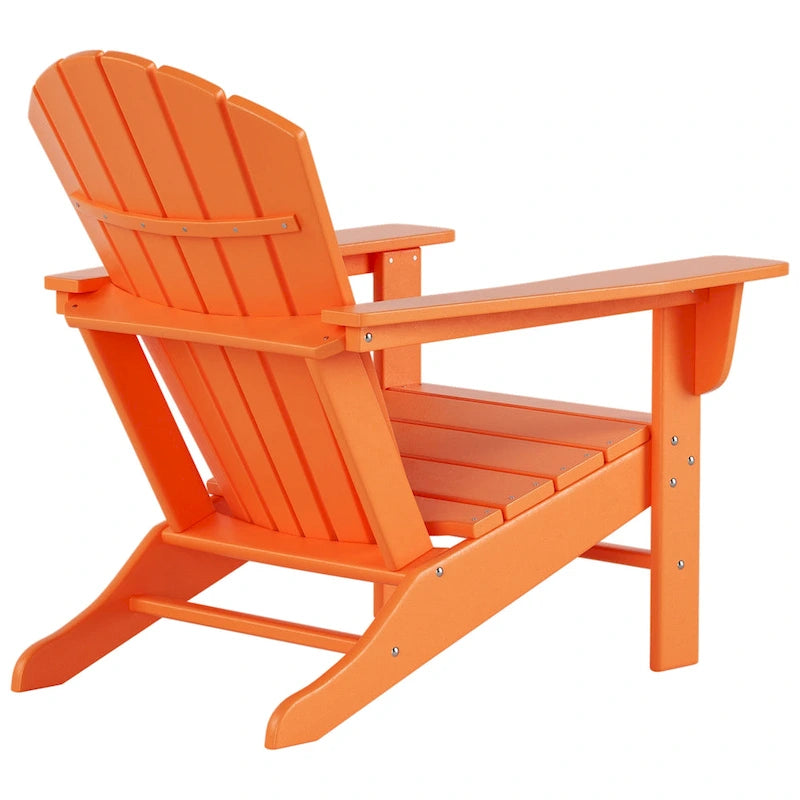 Polytrends Altura Sedia Adirondack da Esterni Ecologica per Tutte le Stagioni con Tavolino Laterale (Set da 2 Pezzi)
