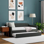 Divano-letto a giorno smerlato con letto estraibile