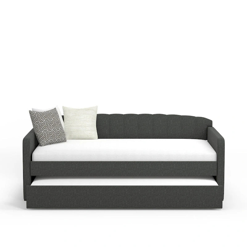 Divano-letto a giorno smerlato con letto estraibile