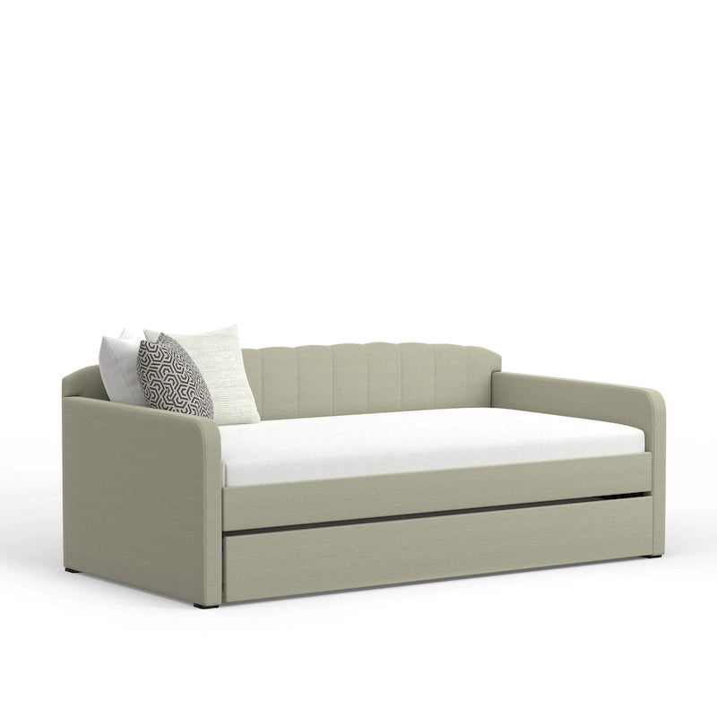 Divano-letto a giorno smerlato con letto estraibile
